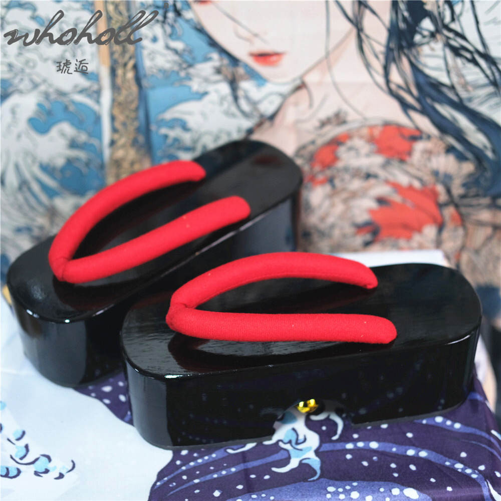 Geta Wooden Sandal - الصيف النساء الوجه يتخبط الجيشا اليابانية