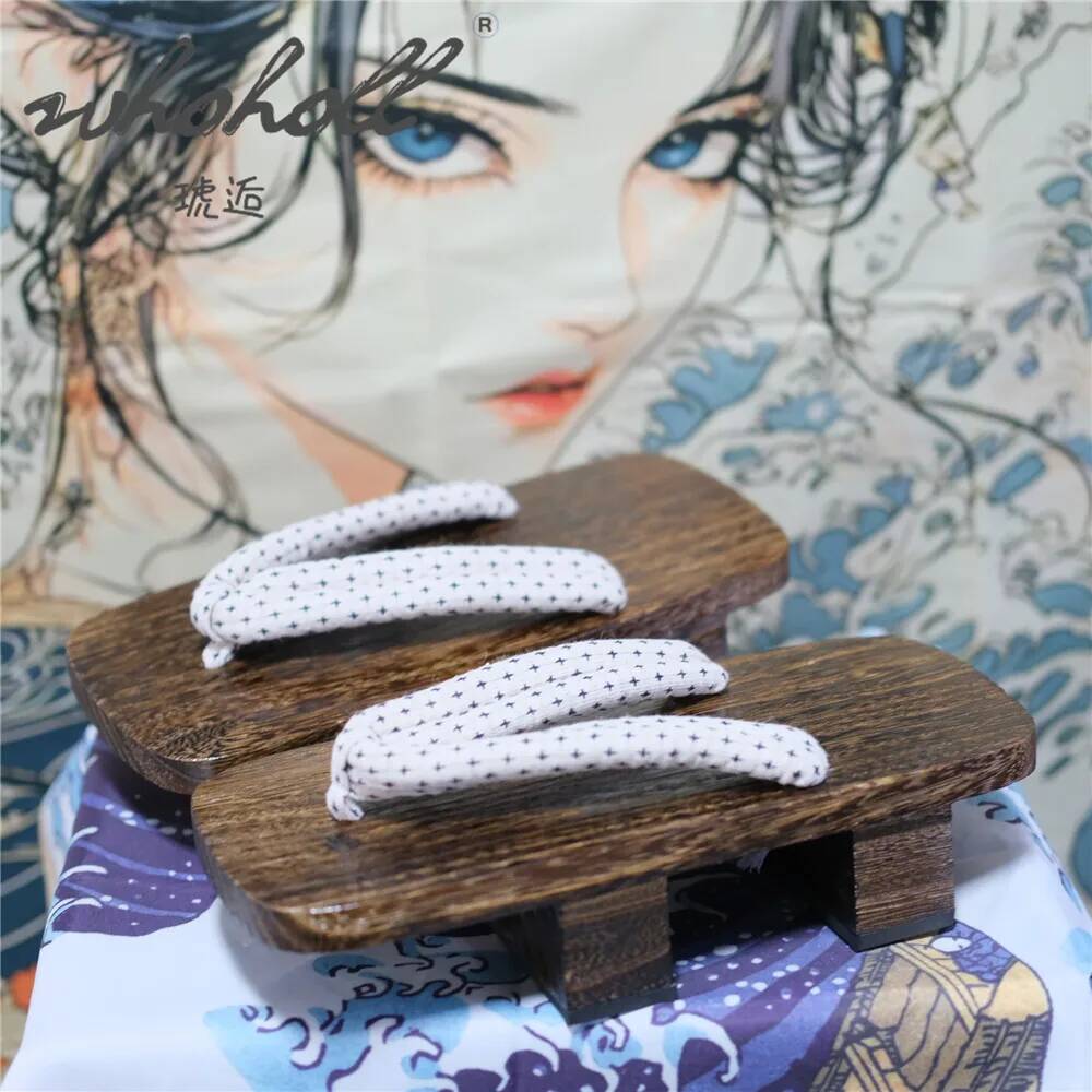 Geta Wooden Sandal - صنادل جيتا يابانية خشبية للجنسين، شباشب
