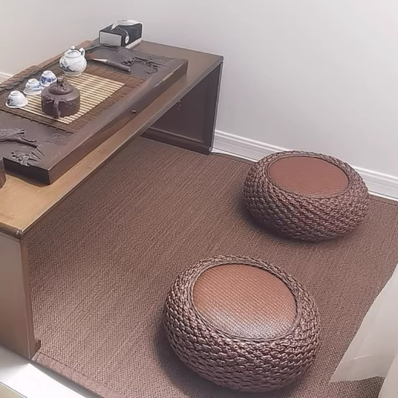 Tatami Mat Rush - المنزل سميكة وسادة مقعد المنسوجة الروطان