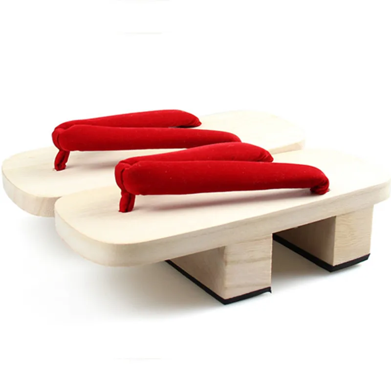 Geta Wooden Sandal - أحذية كوسبلاي نسائية صنادل خشبية بكعب