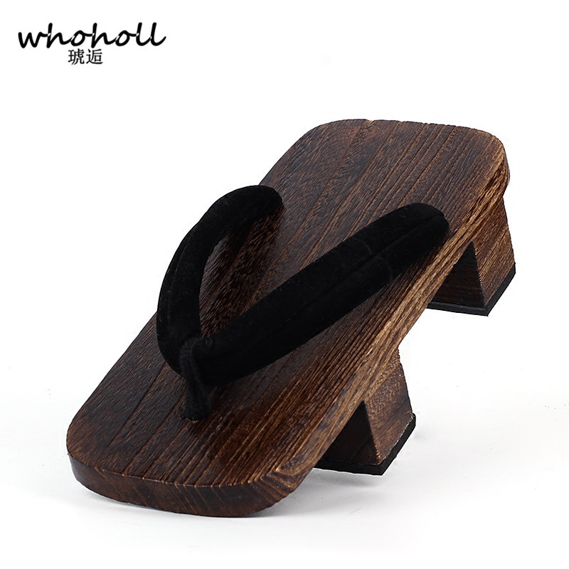WHOHOLL Geta صنادل ذات أسنان أ - مراجعة Geta Wooden Sandal وسعره