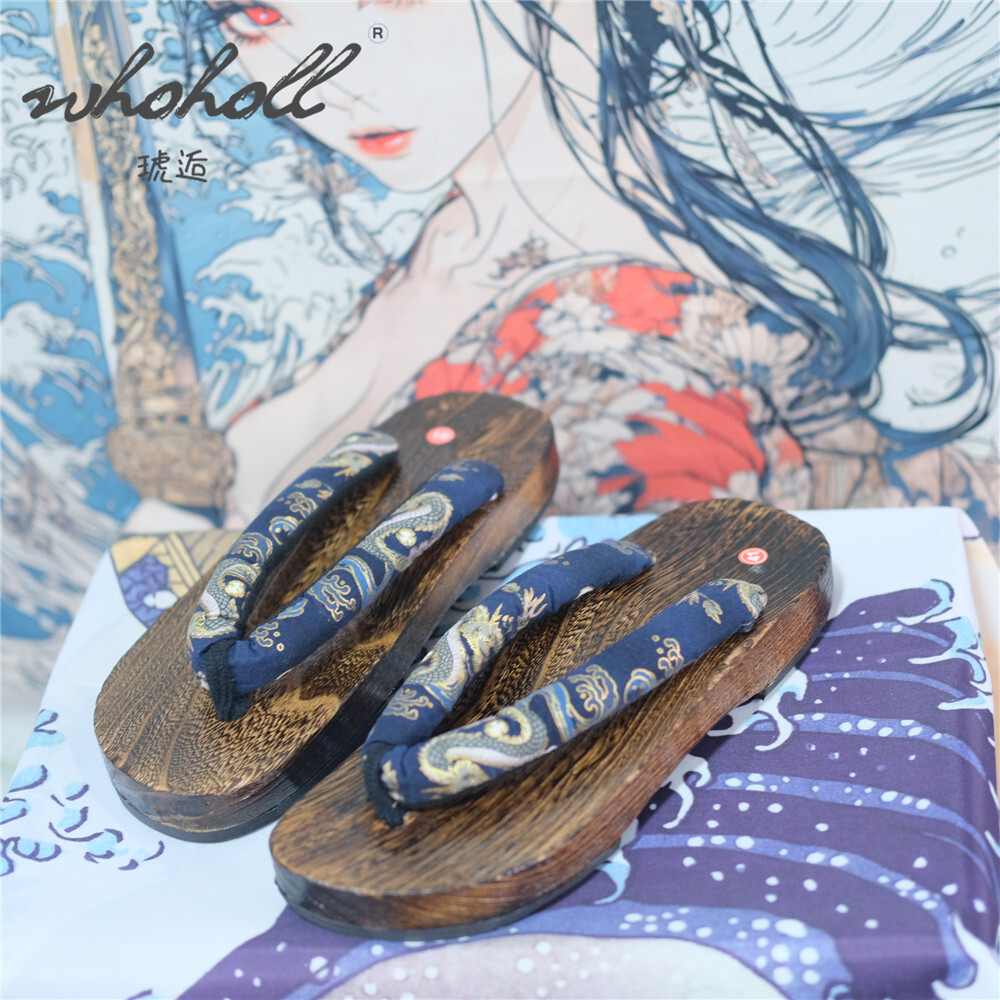 رجل قباقيب خشبية النعال المرأة - مراجعة Geta Wooden Sandal وسعره