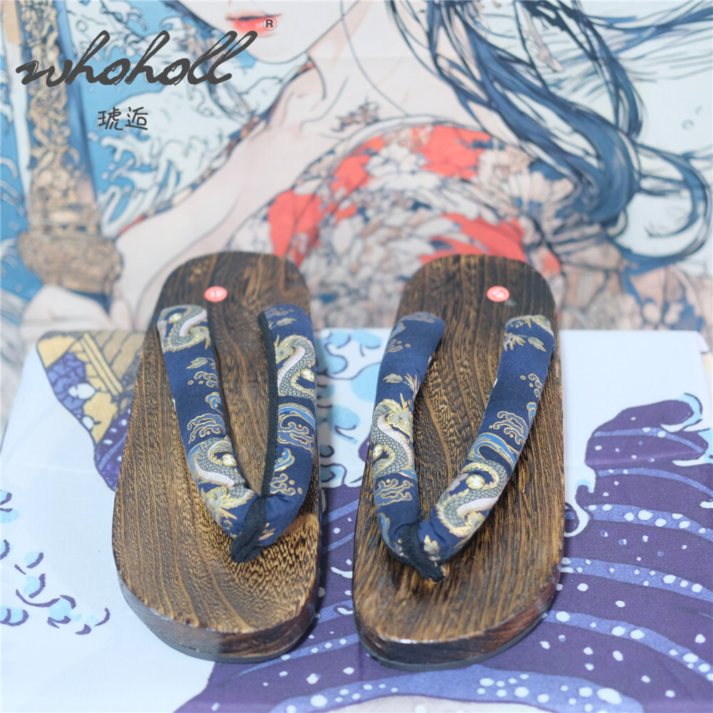 رجل قباقيب خشبية النعال المرأة - مراجعة Geta Wooden Sandal وسعره