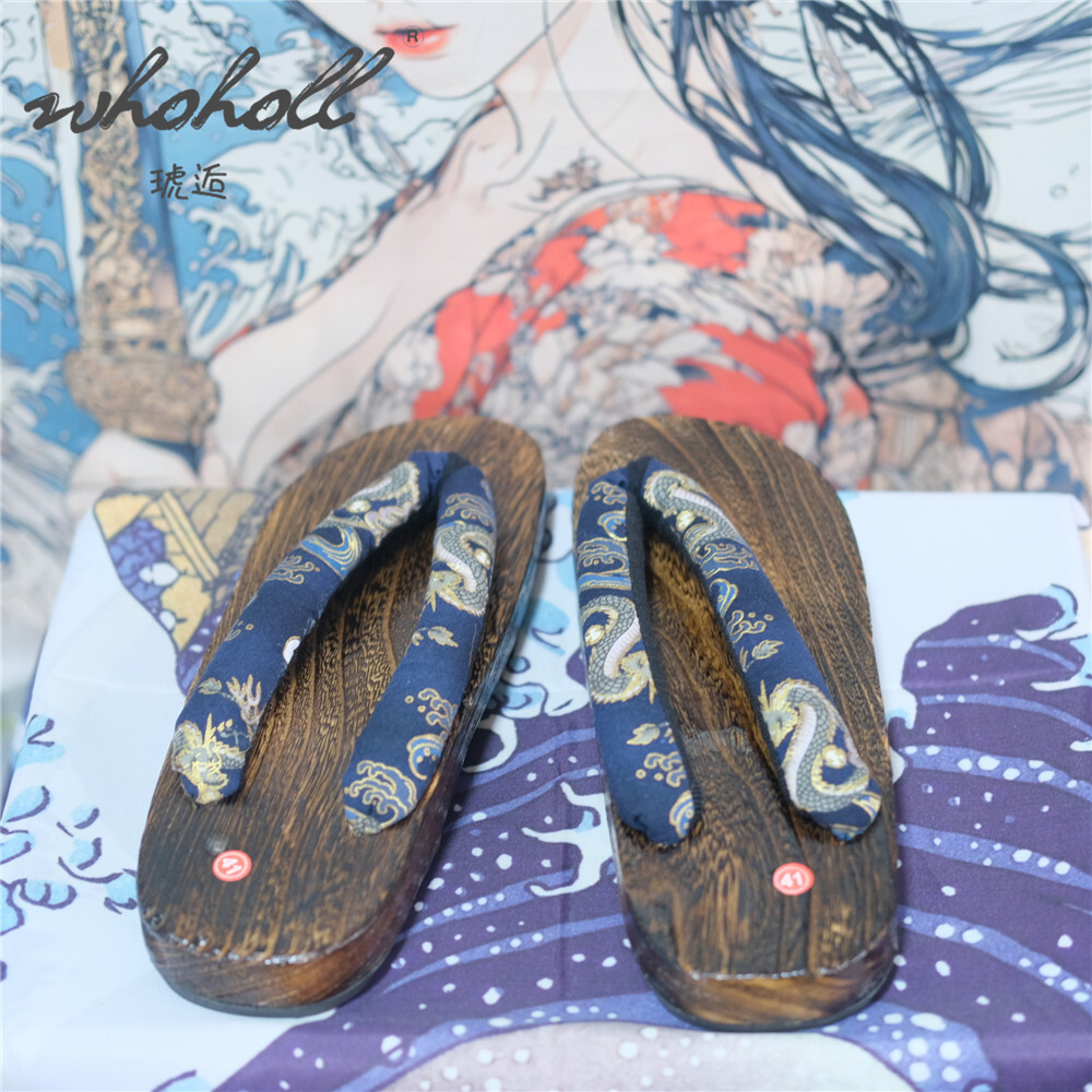 رجل قباقيب خشبية النعال المرأة - مراجعة Geta Wooden Sandal وسعره