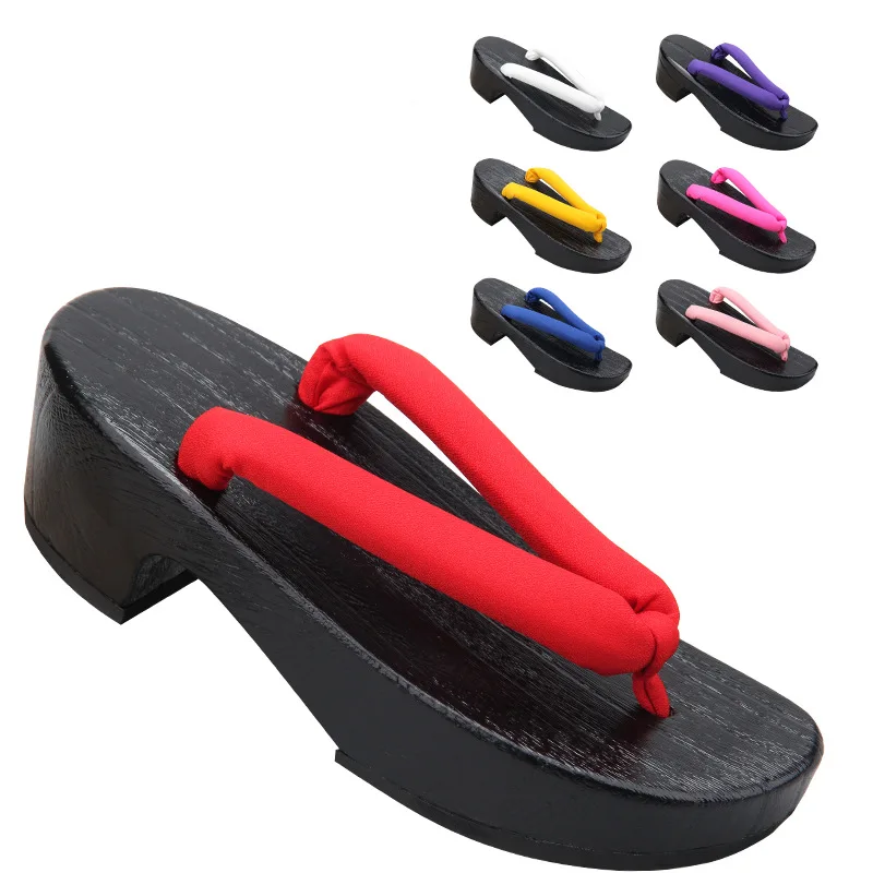 صندل نسائي أسود على شكل هلال م - مراجعة Geta Wooden Sandal وسعره