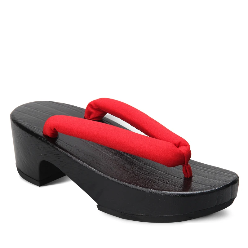 صندل نسائي أسود على شكل هلال م - مراجعة Geta Wooden Sandal وسعره
